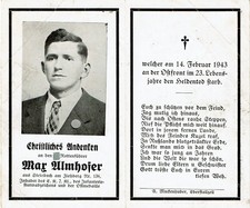 Sterbebild wk2 max gebraucht kaufen  Lehre