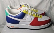 Tênis Nike Air Force 1 Low 07 LV8 Rubiks branco vermelho azul masculino tamanho 15 novo sem tampa comprar usado  Enviando para Brazil
