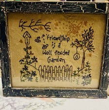 Handmade stitched sign for sale  Littleton