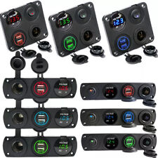 12V Auto KFZ Zigarettenanzünder Steckdose mit Dual USB Ladegerät Buchse Einbau, usado comprar usado  Enviando para Brazil