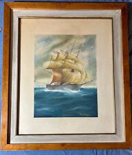 Quadro veliero tempera usato  Torino