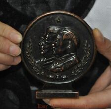 Usado, Estátua busto 3" bronze grande presidente do Partido Comunista Chinês Mao comprar usado  Enviando para Brazil