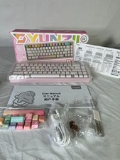 Teclado mecânico sem fio Yunzii B68 rosa tri-modo retroiluminado modo multimídia comprar usado  Enviando para Brazil