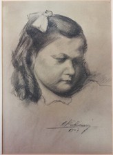 Bimba corrucciata disegno usato  Crema