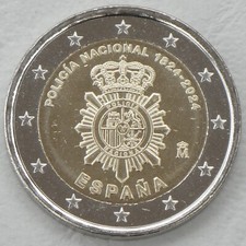 2 Euro Gedenkmünze Spanien 2024 Policia Nacional unz. comprar usado  Enviando para Brazil