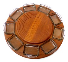 Drehtablett teak tablett gebraucht kaufen  Ahrensburg, Großhansdorf