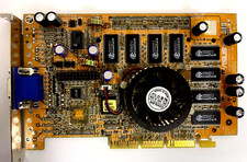 VINTAGE ASUS V8200T2/64M (TVR) PURO NVIDIA GEFORCE3 TI 200 AGP VGA APENAS MX171, usado comprar usado  Enviando para Brazil