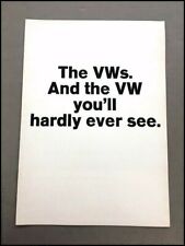 1972 volkswagen brochure for sale  Red Wing