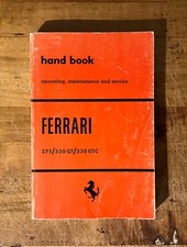 Ferrari 275/330 GT/330 GTC | Manual | Manual do Proprietário | Carbooks Inc comprar usado  Enviando para Brazil