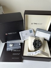 Tag Heuer Aquaracer 41mm relógio de quartzo mostrador preto WAY111A, usado comprar usado  Enviando para Brazil