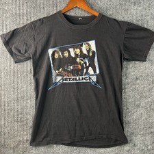 Camiseta masculina vintage Metallica média dias de garagem 1987 ponto único preta comprar usado  Enviando para Brazil
