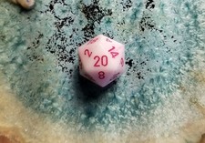 Dados raros antigos Chessex POD leite de morango D20 OOP comprar usado  Enviando para Brazil