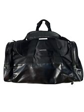 Bolsa de viagem Nautica bolsa tote de ginástica preta grande bolsa de rolo 24x12x11 polegadas nova comprar usado  Enviando para Brazil