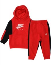 Fato de treino completo gráfico Nike bebê meninos 18-24 meses vermelho colorblock algodão YH09 comprar usado  Enviando para Brazil