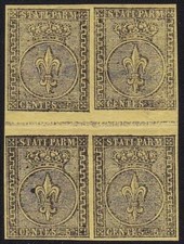 1852 parma centesimi usato  Milano