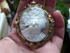 antique shell cameo for sale  LONDON