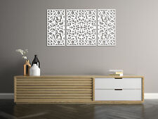 DREWNIANA DEKORACJA ŚCIENNA 3D, TRYPTYK KWIATOWY, STYL FRANCUSKI, SHABBY CHIC, OZDOBA na sprzedaż  PL