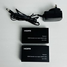 Extensor HDMI sobre receptor Ethernet Cat5e/6 único 1080P até 50m frete grátis comprar usado  Enviando para Brazil