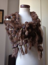 Foulard visone vintage usato  Casorate Primo