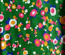 Tecido de poliéster floral abstrato vintage 3 jardas., usado comprar usado  Enviando para Brazil