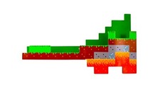 Prateleira de parede Minecraft Overworld | 2 pés de comprimento | Suporta 15 libras comprar usado  Enviando para Brazil