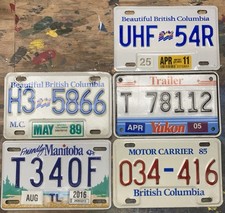 Usado, Lote de placas de motocicleta/reboque do Canadá  comprar usado  Enviando para Brazil