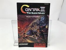 Contra III: The Alien Wars - Super Nintendo Snes - Manual de instruções original  comprar usado  Enviando para Brazil