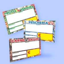 Cartellini segnaprezzo aliment usato  Giugliano in Campania