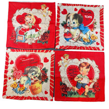 Pacote com 4 capas de travesseiro estilo vintage decorações de dia dos namorados laváveis 18x18 comprar usado  Enviando para Brazil