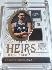 Camiseta 2023 Crown Royale Victor Wembanyama Rookie #PATCH - Rara RC comprar usado  Enviando para Brazil