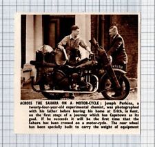 Joseph Perkins Erith Kent Motocicleta Cidade do Cabo Saara - 1950 Pequeno Recorte de Notícias comprar usado  Enviando para Brazil