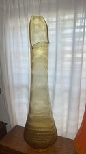 amber swung glass vase for sale  Big Spring