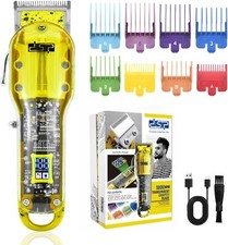 💈Cortadores de barbeiro profissionais sem fio DSP -Máquina de corte de cabelo silenciosa -Amarelo💈 comprar usado  Enviando para Brazil