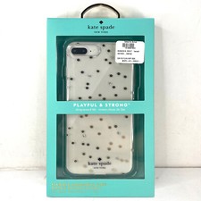 Usado, Capa flexível transparente Kate Spade iPhone 7 Plus iPhone 8 Plus pontos pedras douradas flocos comprar usado  Enviando para Brazil