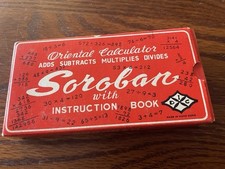 Antigo Soroban Pocket Ábaco Feito em Hong Kong Guia Livro Calculadora Matemática, usado comprar usado  Enviando para Brazil