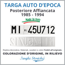 Replica targa auto usato  Albano Laziale