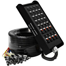Seismic Audio 16 Canais 50' Pro Stage Cabo Xlr Cobra (XLR e 1/4" Trs devoluções) comprar usado  Enviando para Brazil