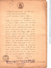 Documento del 1892 usato  Italia