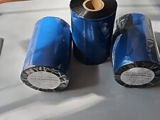 Cera reforçada em resina para impressora Zebra 110mm x 450M 4,33” x 1476’ 3 rolos, usado comprar usado  Enviando para Brazil