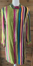 Vestido Rolando Santana de seda colorido com botões tamanho 12 comprar usado  Enviando para Brazil