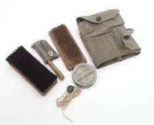 Usado, Sapato de lona exército suíço Segunda Guerra Mundial roupas de couro kit kleaning militar comprar usado  Enviando para Brazil