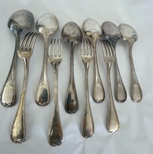 fourchettes argent christofle rubans croises d'occasion  Carry-le-Rouet