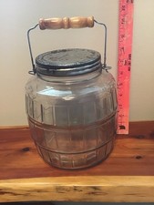 barrel vintage jars glass for sale barrel vintage jars glass for sale Stuart