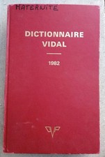 Dictionnaire vidal 1982 d'occasion  Clermont-en-Argonne