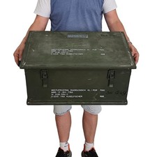 Bundeswehr Original Alu Kiste Transportbox ca. 60 Liter 59,2 × 39,4 × 28 cm comprar usado Bundeswehr Original Alu Kiste Transportbox ca. 60 Liter 59,2 × 39,4 × 28 cm comprar usado  Enviando para Brazil