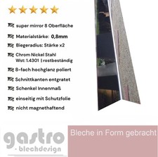 Edelstahl winkel hochglanz gebraucht kaufen  Mönchengladbach