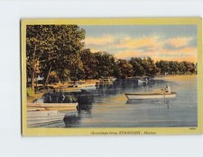 Postal saludos desde Standish Maine EE. UU. América del Norte segunda mano  Embacar hacia Mexico