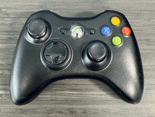 Controle sem fio Xbox 360 original do fabricante preto (modelo 1403) bom estado usado comprar usado  Enviando para Brazil