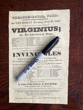 Original georgian playbill for sale  NORTHAMPTON
