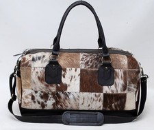 Bolsa de viagem 100% natural COWHIDE bolsa de viagem cabelo em couro SA-1972 comprar usado  Enviando para Brazil
